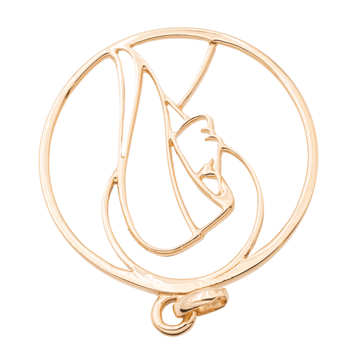 Pendentif Pendentif Vierge Or jaune 58 Facettes 2270839CN