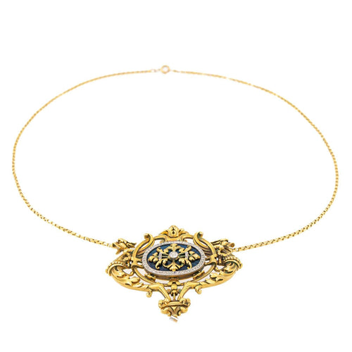 Collier Collier Or jaune Diamant 58 Facettes 2271573CN