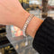 Bracelet Bracelet tennis ligne de diamants en platine, env. 28 ct 58 Facettes 22723