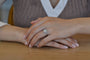 Bague 56 Bague en platine avec diamant 1,57 ct et pavage de diamants 58 Facettes 22726 / 22717