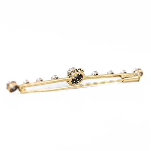 Broche Broche en or jaune et or blanc 18 carats avec diamants 58 Facettes 2275512CN