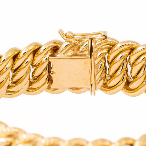 Bracelet Bracelet maille américaine en or jaune 18 carats 58 Facettes 2277587CN