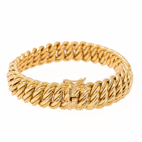 Bracelet Bracelet maille américaine en or jaune 18 carats 58 Facettes 2277587CN