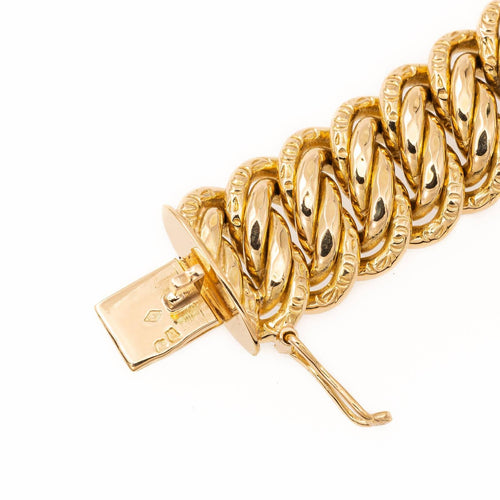 Bracelet Bracelet maille américaine en or jaune 18 carats 58 Facettes 2277587CN