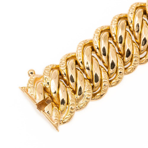 Bracelet Bracelet maille américaine en or jaune 18 carats 58 Facettes 2277587CN