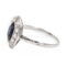 Bague 56 Bague Pompadour en or blanc 18 carats, saphir et diamants 58 Facettes 2282564CN