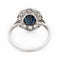 Bague 56 Bague Pompadour en or blanc 18 carats, saphir et diamants 58 Facettes 2282564CN