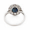 Bague 56 Bague Pompadour Or blanc Saphir, Diamant 58 Facettes 2282564CN