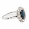 Bague 56 Bague Pompadour en or blanc 18 carats, saphir et diamants 58 Facettes 2282564CN