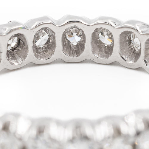Bague 53 Bague Alliance Or blanc Diamant 58 Facettes 2282971CN