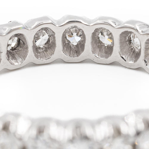 Bague 53 Alliance - Bague en or blanc 18 carats et diamants 58 Facettes 2282971CN