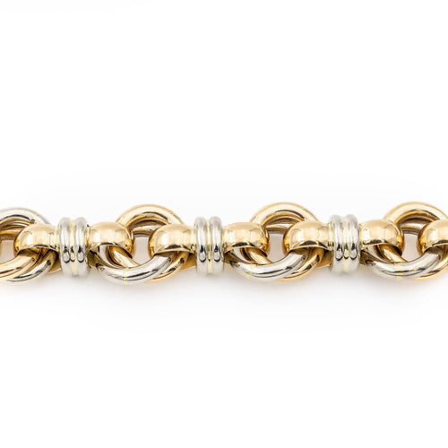 Bracelet Caplain Bracelet  Or jaune, Or blanc Saphir 58 Facettes 2282993CN