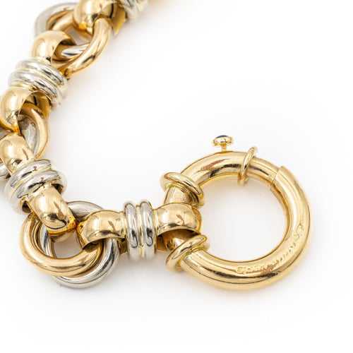 Bracelet Caplain Bracelet  Or jaune, Or blanc Saphir 58 Facettes 2282993CN