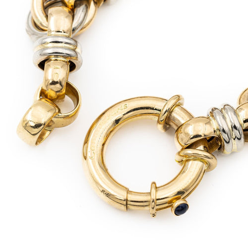 Bracelet Caplain Bracelet  Or jaune, Or blanc Saphir 58 Facettes 2282993CN