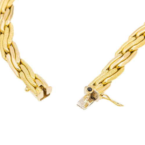 Collier Collier torsadé en or jaune 18 carats 58 Facettes 2282994CN