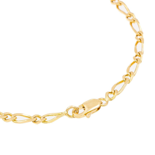 Bracelet Bracelet maille Figaro en or jaune 18 carats 58 Facettes 2283459CN