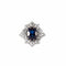 Bague 50 Bague Pompadour en or jaune 18k et saphir, diamants 58 Facettes BO/230008 STA