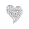 Pendentif Pendentif Cœur Or blanc Diamant 58 Facettes 2294580CN