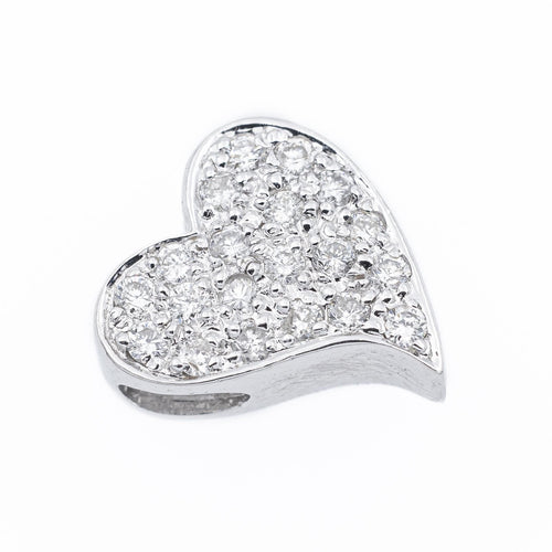 Pendentif Pendentif Cœur Or blanc Diamant 58 Facettes 2294580CN
