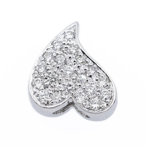 Pendentif Pendentif Cœur Or blanc Diamant 58 Facettes 2294580CN