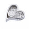 Pendentif Pendentif Cœur Or blanc Diamant 58 Facettes 2294580CN