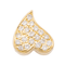 Pendentif Pendentif cœur en or jaune 18 carats et diamants 58 Facettes 2294581CN