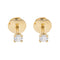 Boucles d'oreilles Boucles d'oreilles puces en or jaune 18 carats et diamants 58 Facettes 2295036CN