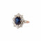 Bague 50 Bague Pompadour en or jaune 18k et saphir, diamants 58 Facettes BO/230008 STA
