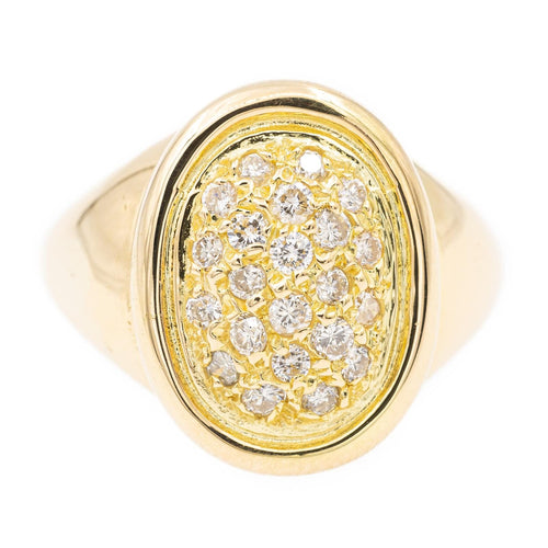 Bague 54 Bague Chevalière Or jaune Diamant 58 Facettes 2301445CN