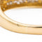 Bague 58 Bague bombée en or jaune 18 carats pavée de diamants 58 Facettes 2301450CN