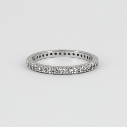 Bague 54 Alliance Américaine Diamants Or Gris 58 Facettes DV0315-8