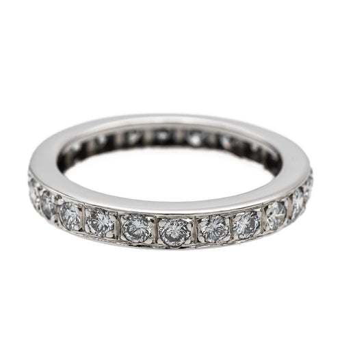 Bague 53 Alliance - Bague en or blanc 18 carats et diamants 58 Facettes 2303185CN