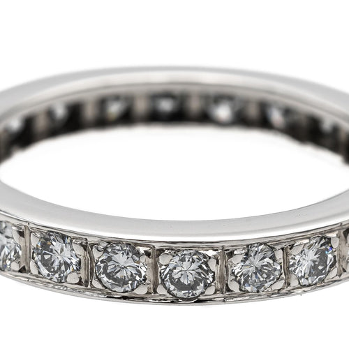 Bague 53 Bague Alliance Or blanc Diamant 58 Facettes 2303185CN
