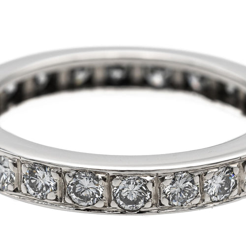 Bague 53 Alliance - Bague en or blanc 18 carats et diamants 58 Facettes 2303185CN