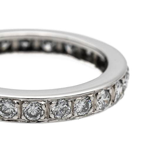 Bague 53 Alliance - Bague en or blanc 18 carats et diamants 58 Facettes 2303185CN
