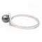Bague 53 Bague Or blanc Hématite 58 Facettes 2303215CN