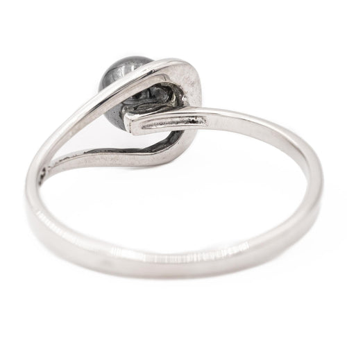 Bague 53 Bague Or blanc Hématite 58 Facettes 2303215CN