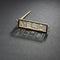 Broche Broche « Merci » émaillée en or jaune 18k et platine, diamants 58 Facettes