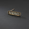 Broche Broche « Merci » émaillée en or jaune 18k et platine, diamants 58 Facettes