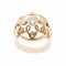 Bague 54 Bague cocktail rétro en or jaune, platine et diamants 58 Facettes 2307606CN