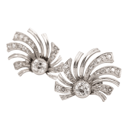 Boucles d'oreilles Boucles d'oreilles Or blanc Diamant 58 Facettes 2308535CN