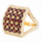 Bague 52 Bague Cocktail Or jaune Grenat, Diamant 58 Facettes 2308821CN