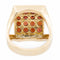 Bague 52 Bague cocktail en or jaune 18 carats grenats et diamants 58 Facettes 2308821CN