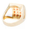 Bague 52 Bague cocktail en or jaune 18 carats grenats et diamants 58 Facettes 2308821CN