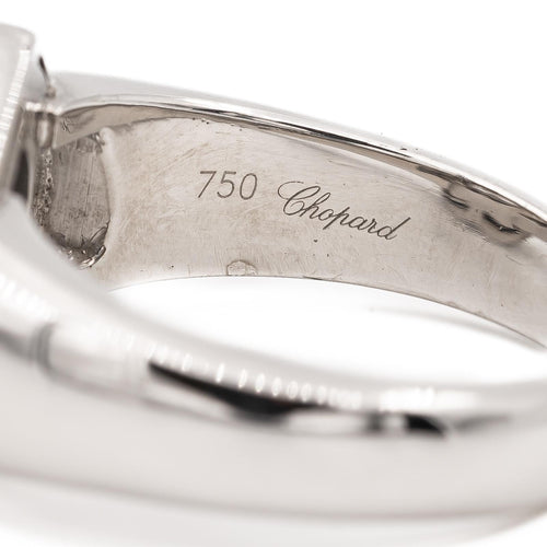 Bague 55 Chopard Happy Diamonds Icons - Bague cœur en or blanc et diamant 58 Facettes 2308894CN
