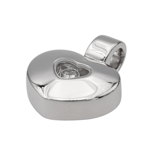 Pendentif Chopard Pendentif Cœur Happy Diamonds Or blanc Diamant 58 Facettes 2308934CN