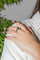 Bague 53 Bague en or blanc 18 carats avec saphir et diamants 58 Facettes 2308979CN