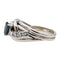 Bague 53 Bague Or blanc Saphir, Diamant 58 Facettes 2308979CN