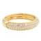Bague 60 Bague pavée de diamants en or jaune 18 carats 58 Facettes 2309019CN
