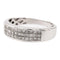 Bague 50 Bague bandeau en or blanc 18 carats et diamants 58 Facettes 2313082CN